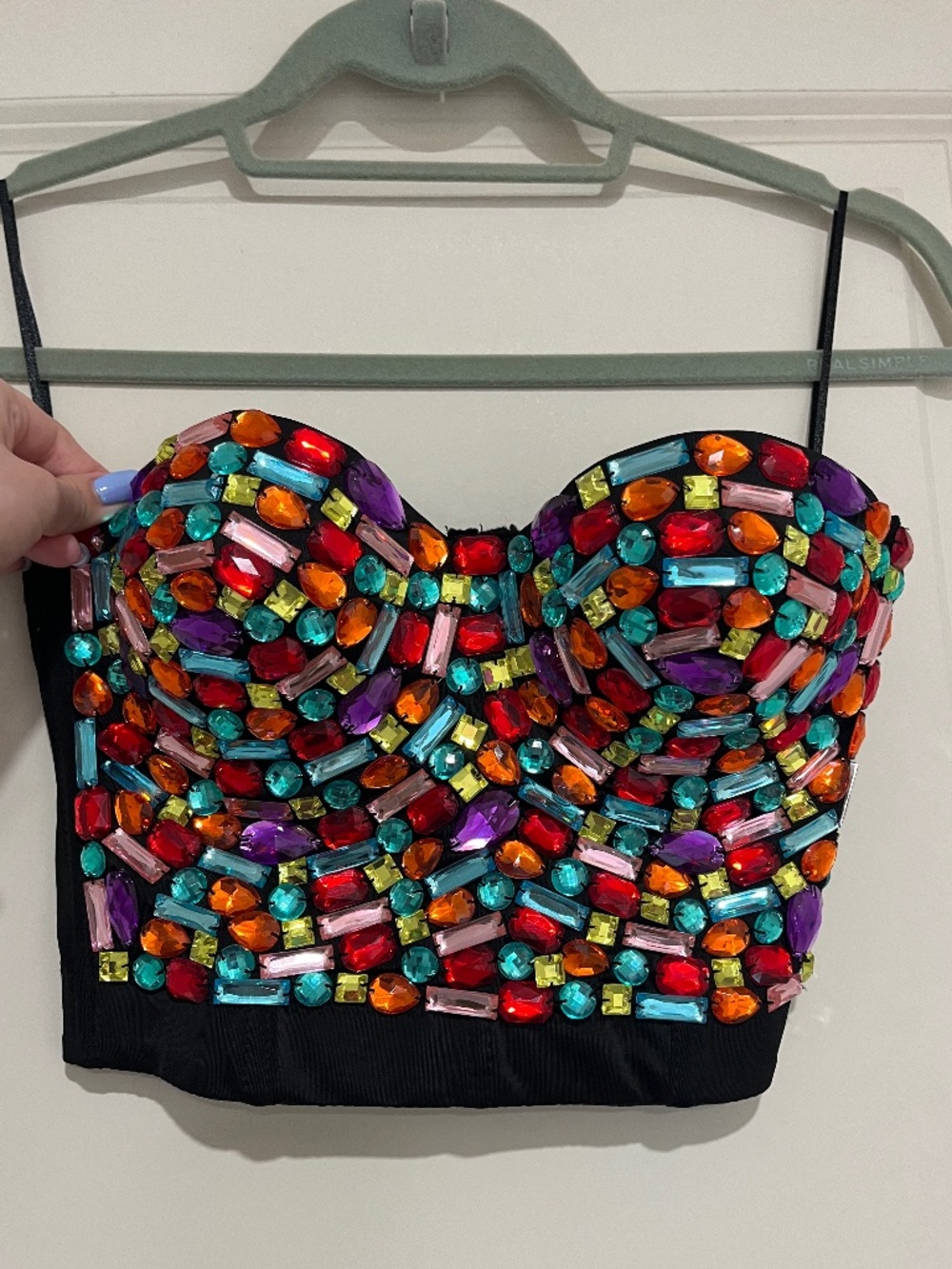 Strapless Gem Corset Top